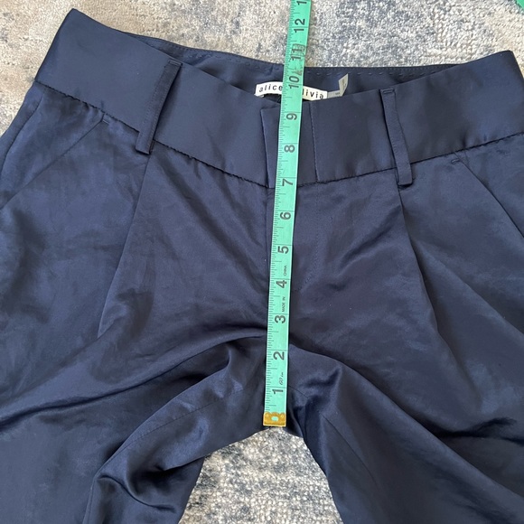 NWT Alice+Olivia wide leg shimmer satin pants 2. - Picture 15 of 16